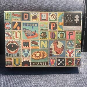 New Sealed Fred Alphabet Puzzle with 1000 Pieces
